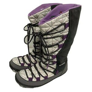 Columbia Loveland Omni-Heat Waterproof Winter Boots Youth 5 Winter Cool Grey New